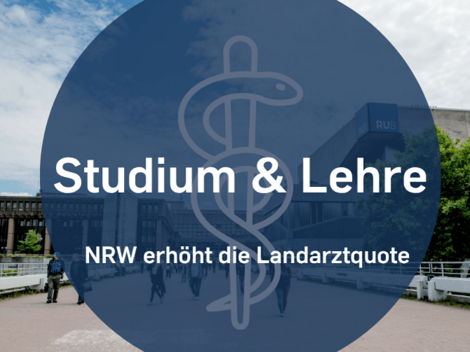 Auf dem Bild wird darauf hingewiesen, dass NRW die Landarztquote erhöht